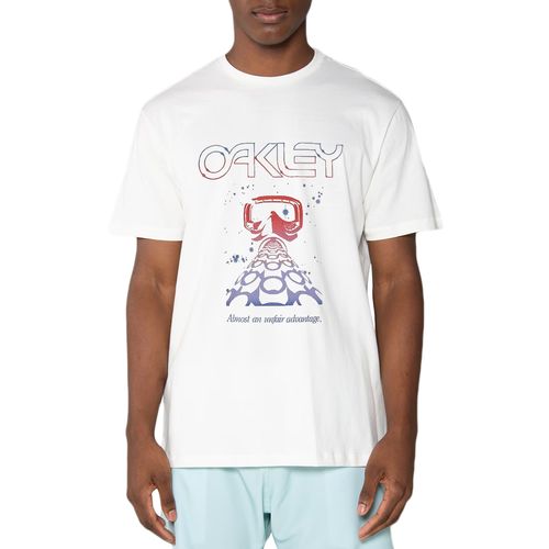 Camiseta Masculina Oakley Space Grip Branco-FOA407233-100- -1-